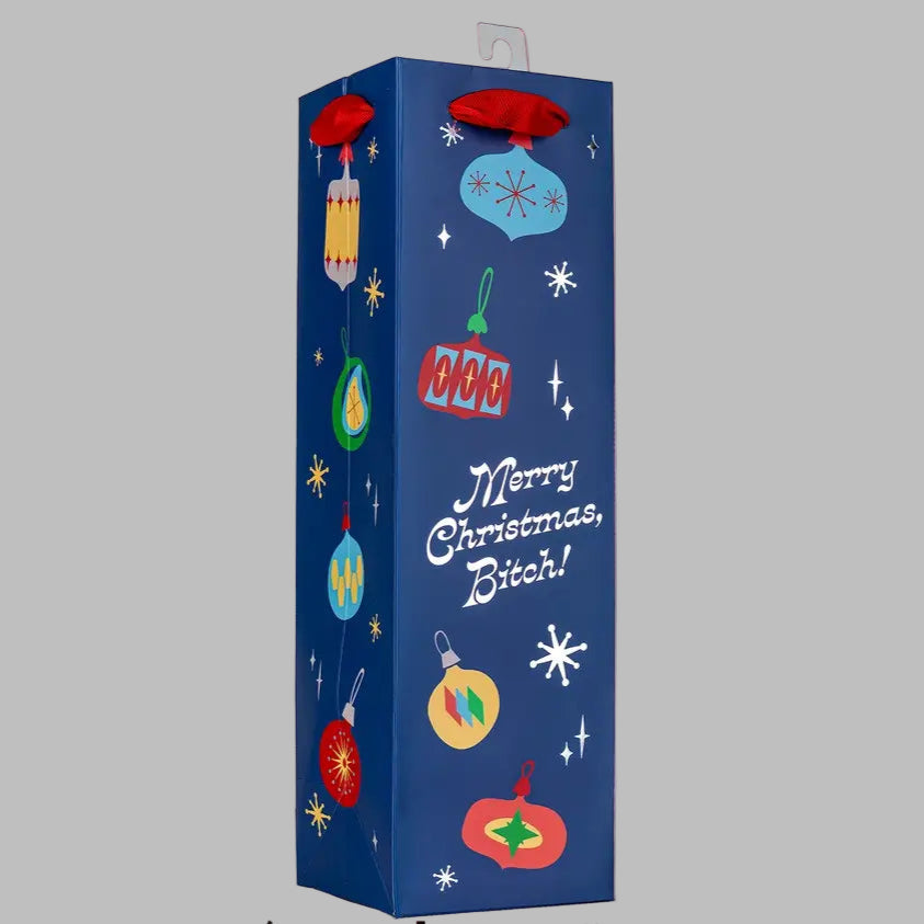Merry Christmas Bitch deluxe wine bag