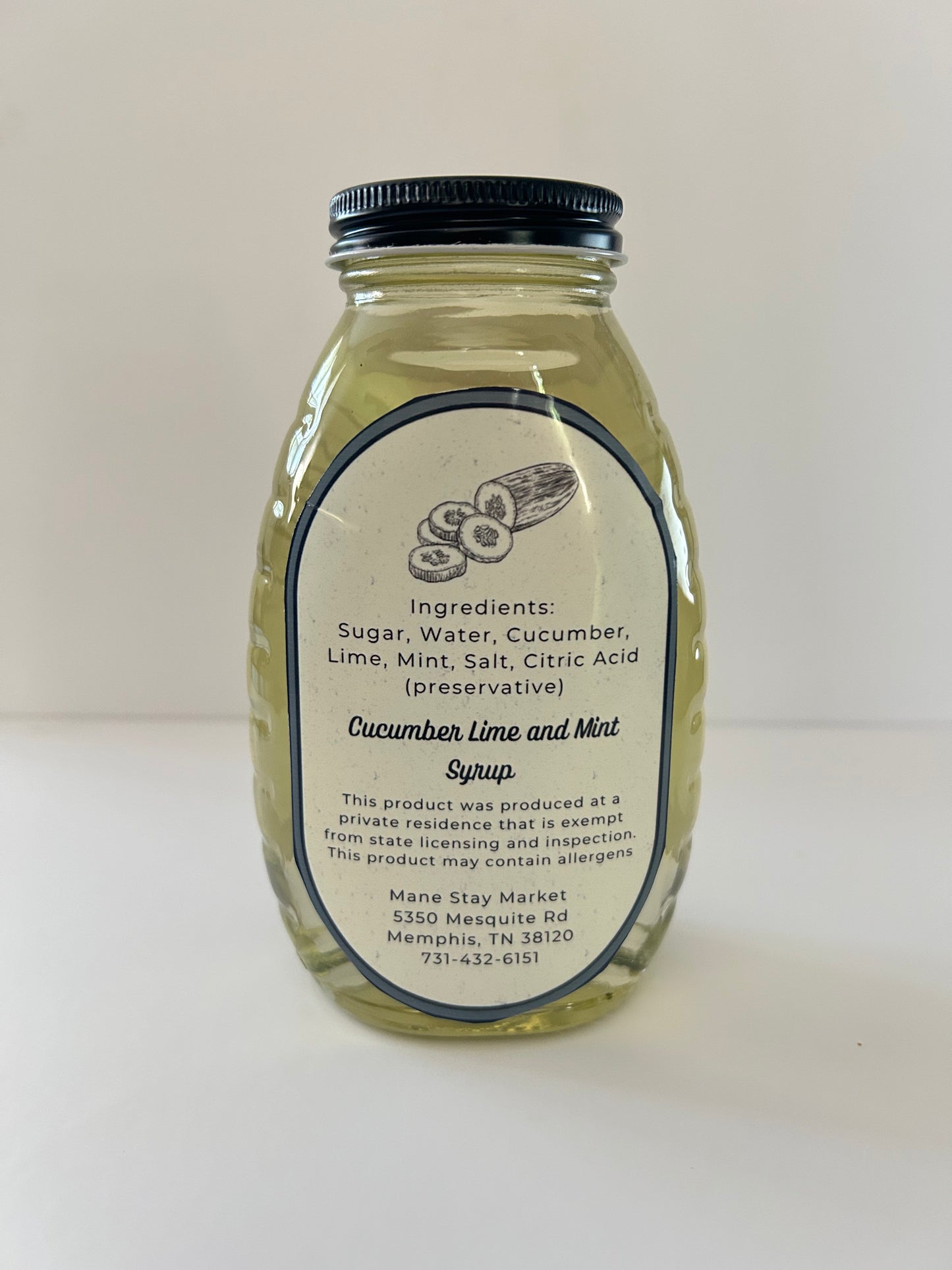 Spa Day: Cucumber Lime Mint Syrup