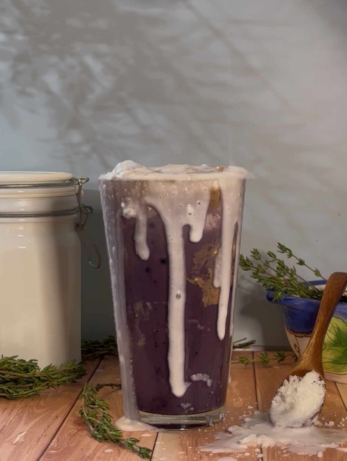 Sapphire Siren: Blueberry Thyme Vanilla Syrup