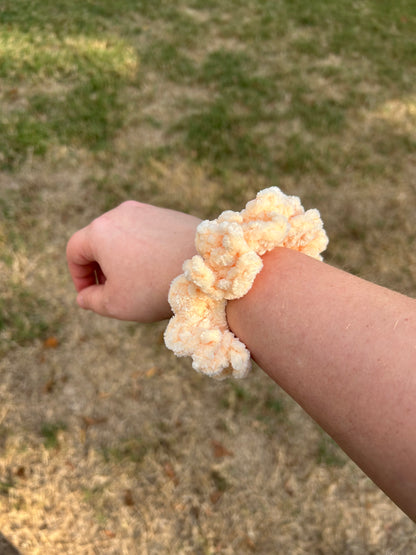 Velvet Retro Crochet Scrunchies