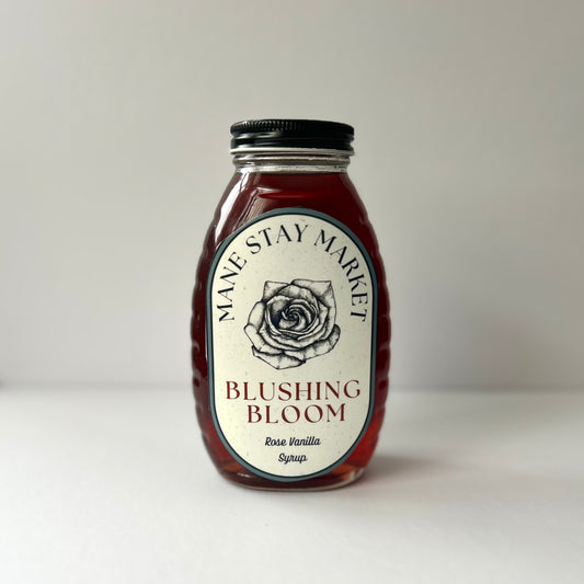 Blushing Bloom: Rose & Vanilla Syrup