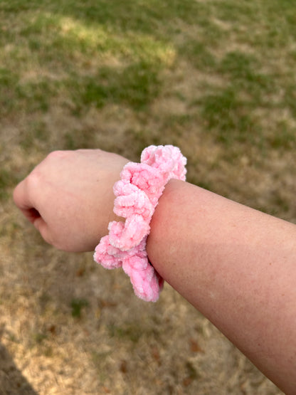 Velvet Retro Crochet Scrunchies