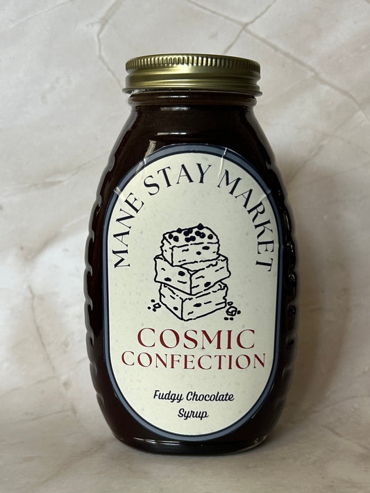 Cosmic Confection: Fudgy Chocolate Brownie Syrup