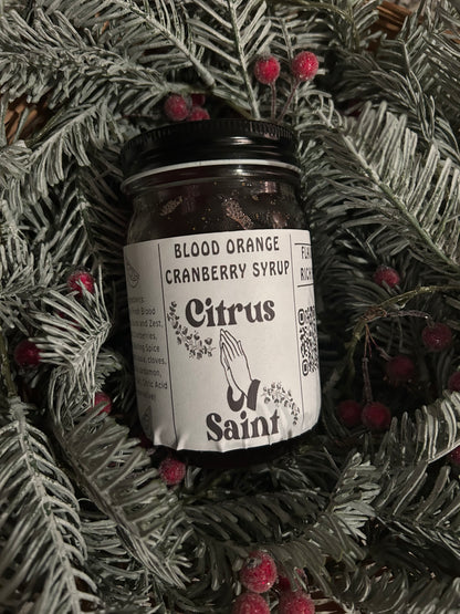 Citrus Saint: Cranberry and Blood Orange Syrup