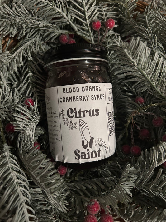 Citrus Saint: Cranberry and Blood Orange Syrup