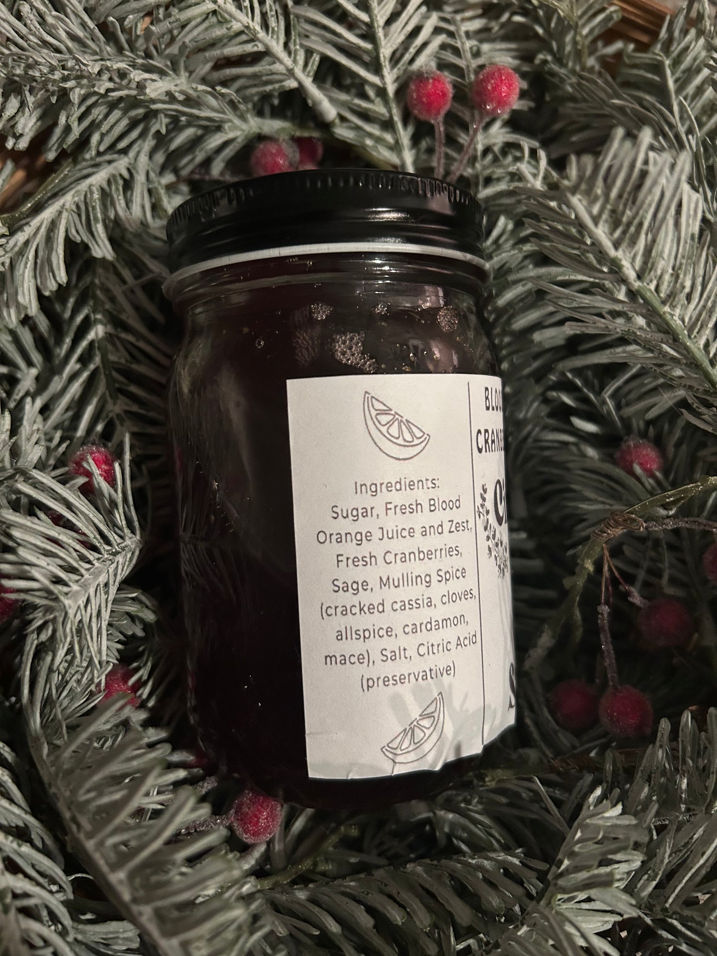 Citrus Saint: Cranberry and Blood Orange Syrup