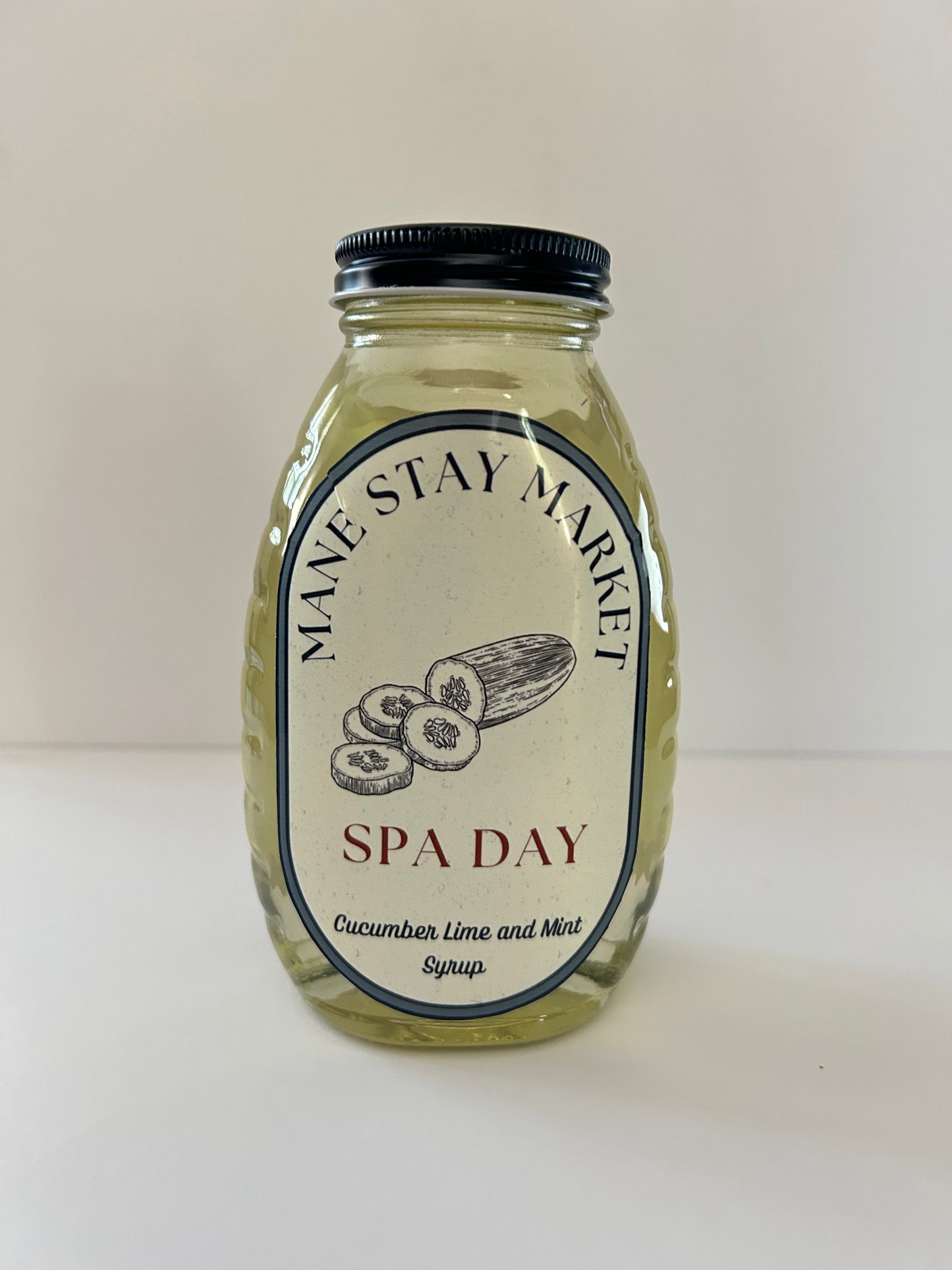 Spa Day: Cucumber Lime Mint Syrup