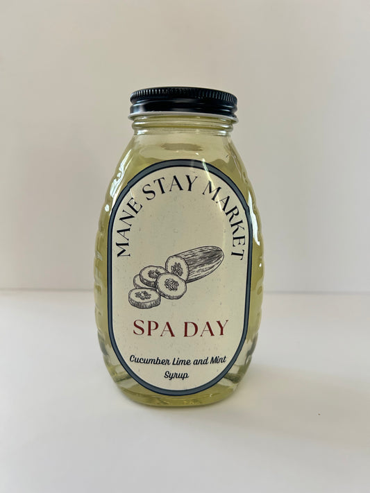 Spa Day: Cucumber Lime Mint Syrup