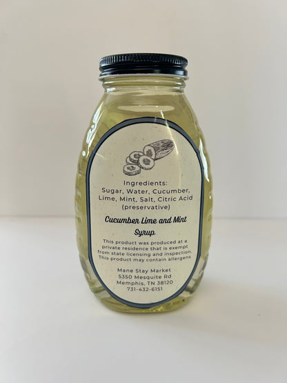 Spa Day: Cucumber Lime Mint Syrup