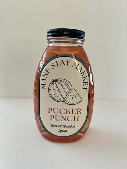 Pucker Punch: Sour Watermelon Syrup