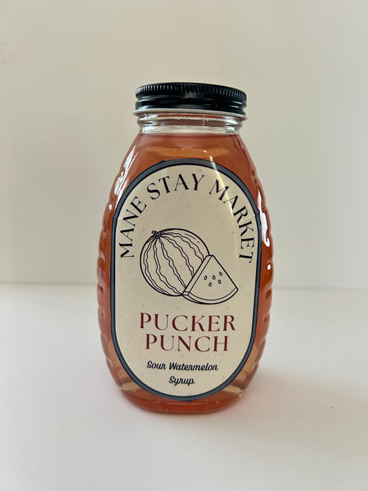 Pucker Punch: Sour Watermelon Syrup