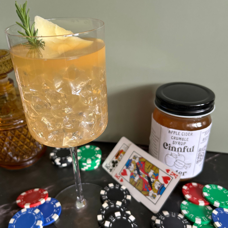 Cinnful Cider: Apple Cider Crumble Syrup