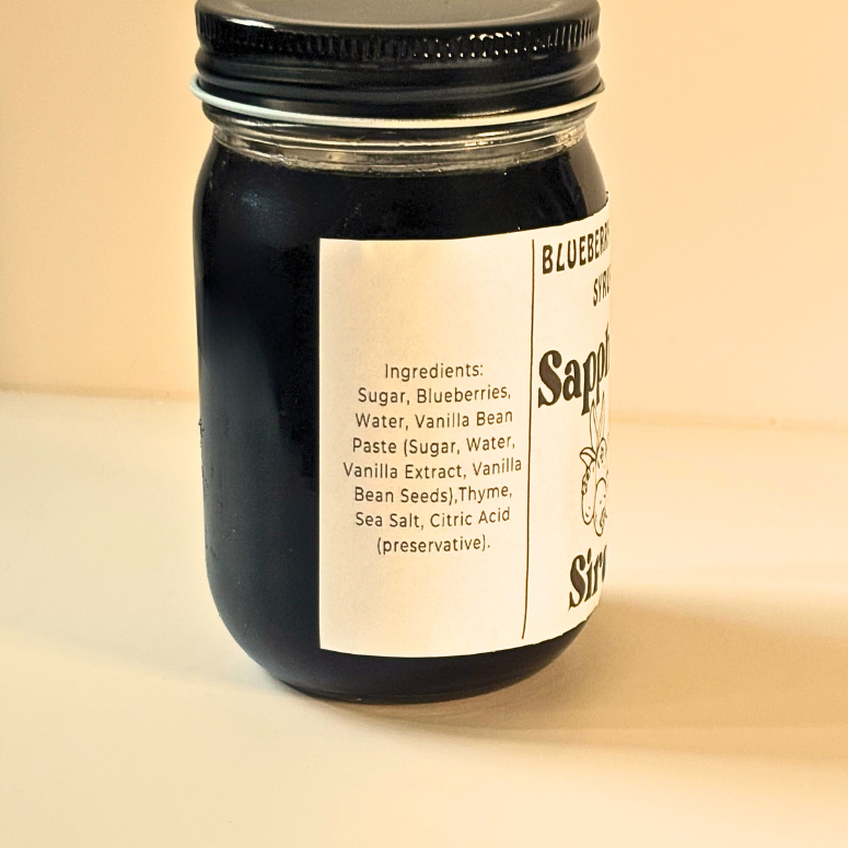 Sapphire Siren: Blueberry Thyme Vanilla Syrup